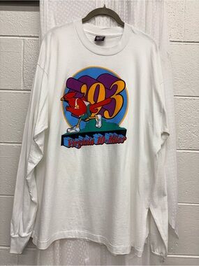 Vintage ‘93 Virginia 10-Miler White Long Sleeve Graphic Tee